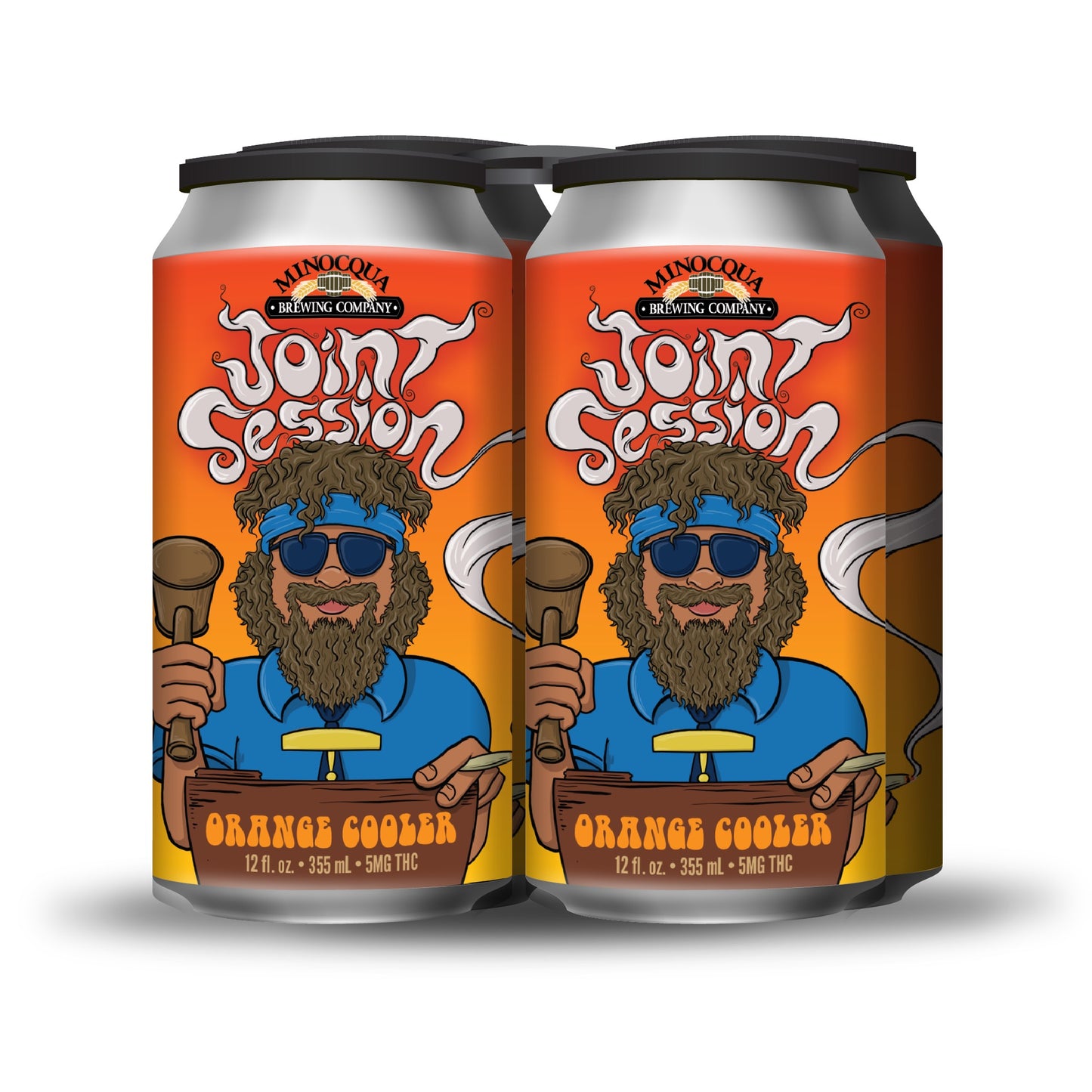 Joint Session THC Orange Cooler (5mg), 12oz 4pk