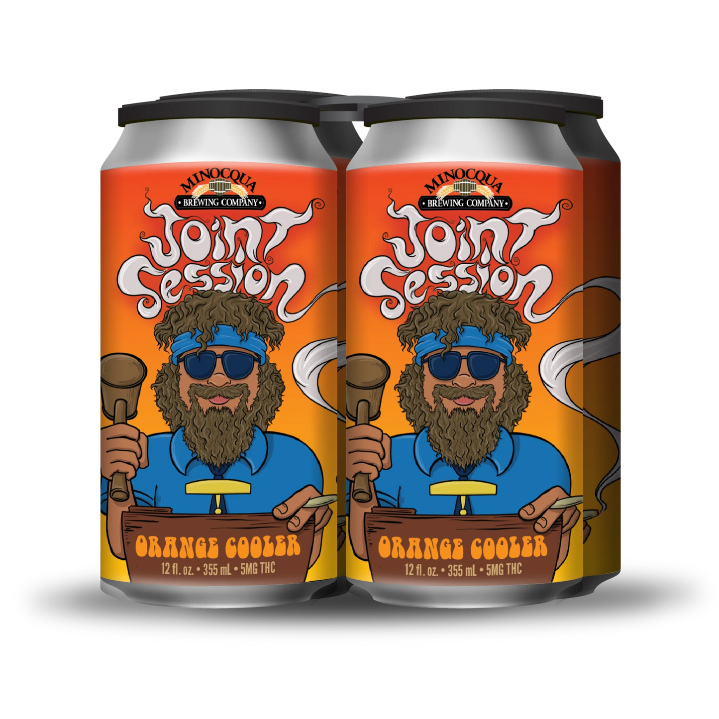 Joint Session THC Orange Cooler (5mg), 12oz 4pk