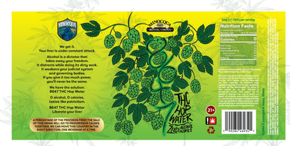 8647 THC Hop Water (5mg), 12oz 4pk